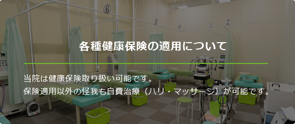 各種健康保険の適用について